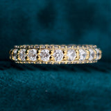 Round Cut Lab Diamond Beautiful Wedding Band