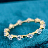 Vertical Side of Round Lab Grown Diamond Eternity Band