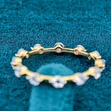 Side Inside View of Round Lab Grown Diamond Wedding Band