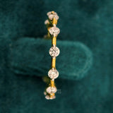 Vertical Side of Round Lab Grown Diamond Eternity Band