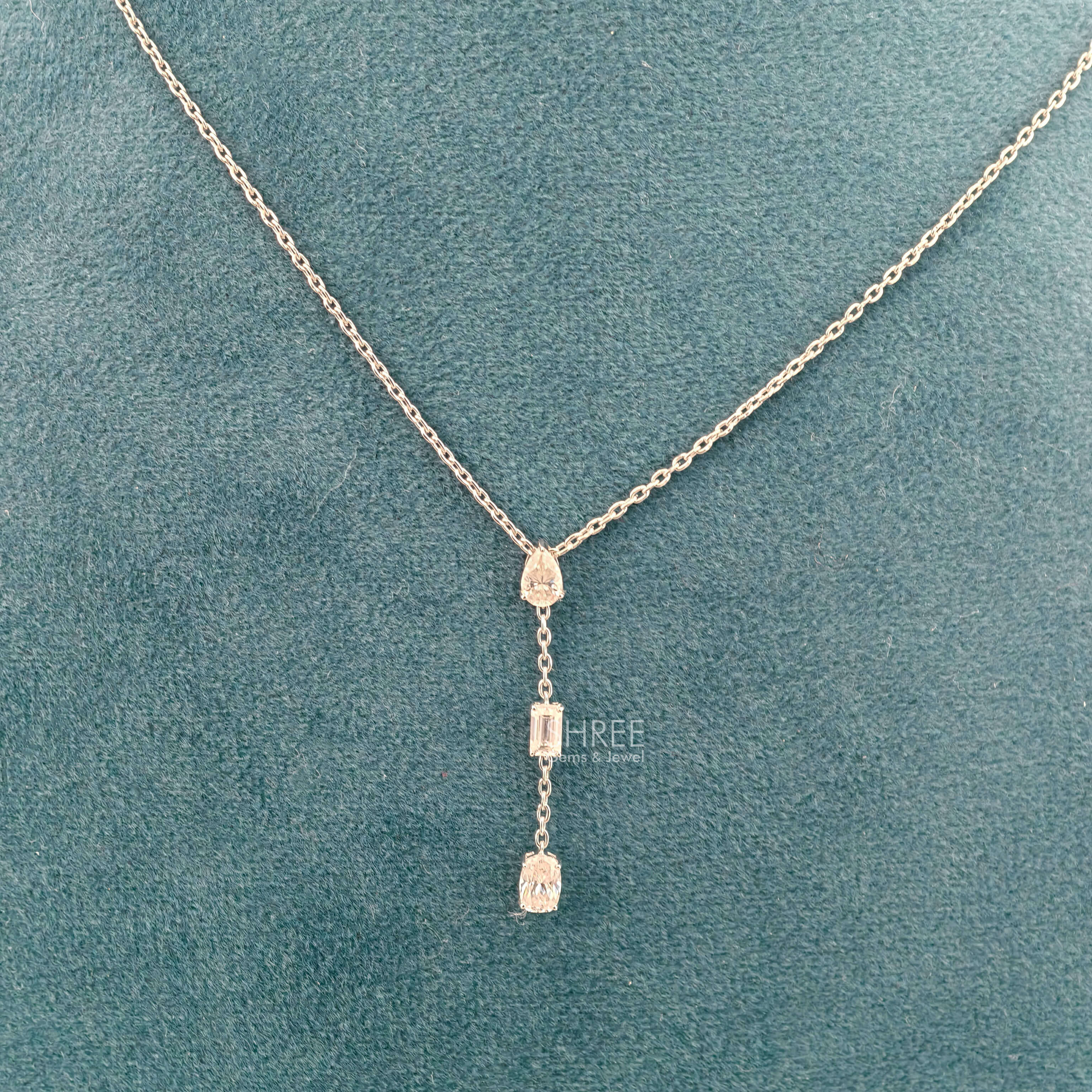 full view of diamond chain necklaces​