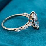 Marquise Cut Lab Grown Diamond Vintage Engagement Ring