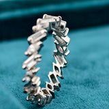 Marquise & Baguette Cut Lab Diamond Wedding Band