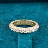 Round Cut Lab Diamond Beautiful Wedding Band