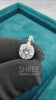 Round Shape Lab Grown Diamond Hidden Halo Engagement Ring