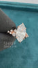 Video of Marquise Shaped Diamond Cluster Engagement Ring