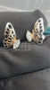 Marquise Cut Lab Diamod Butterfly Wing Stud Earrings
