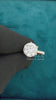 Round Cut Lab Diamond Gold Engagement Ring