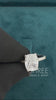 Cushion Cut Lab Diamond Hidden Halo Half Eternity Wedding Ring