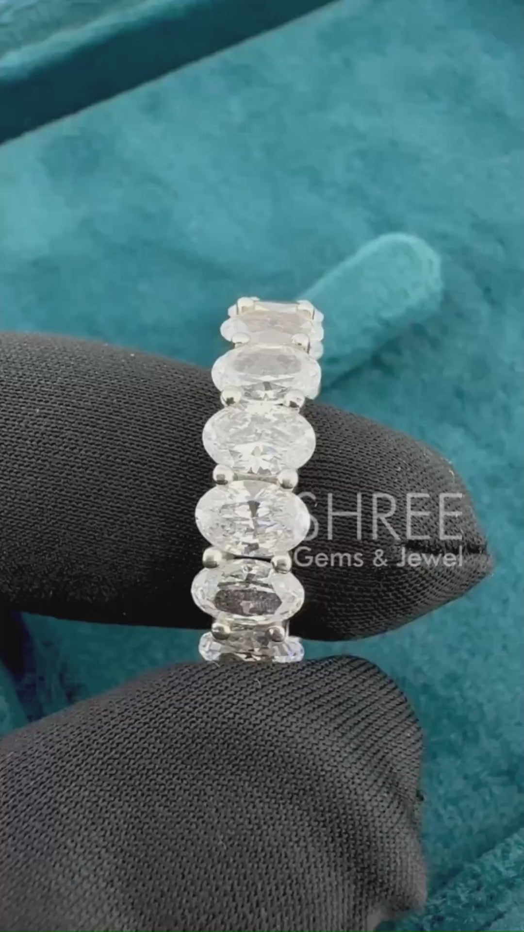 Video of Oval Diamond Eternity Band