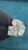 Princess Oval and Pear Cut Solitaire Lab Diamond Toi et Moi Engagement Ring