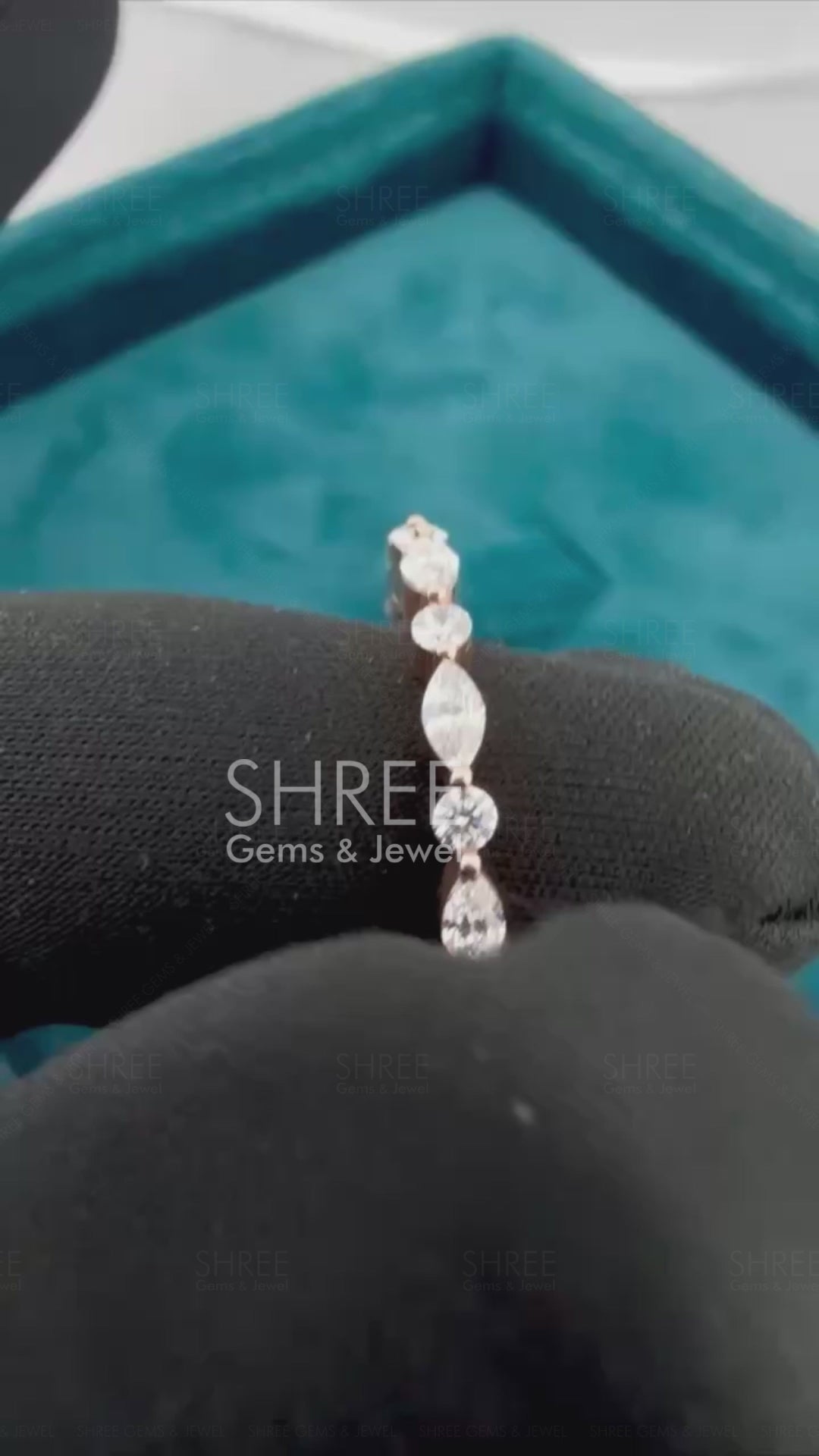 video of half eternity diamond wedding band