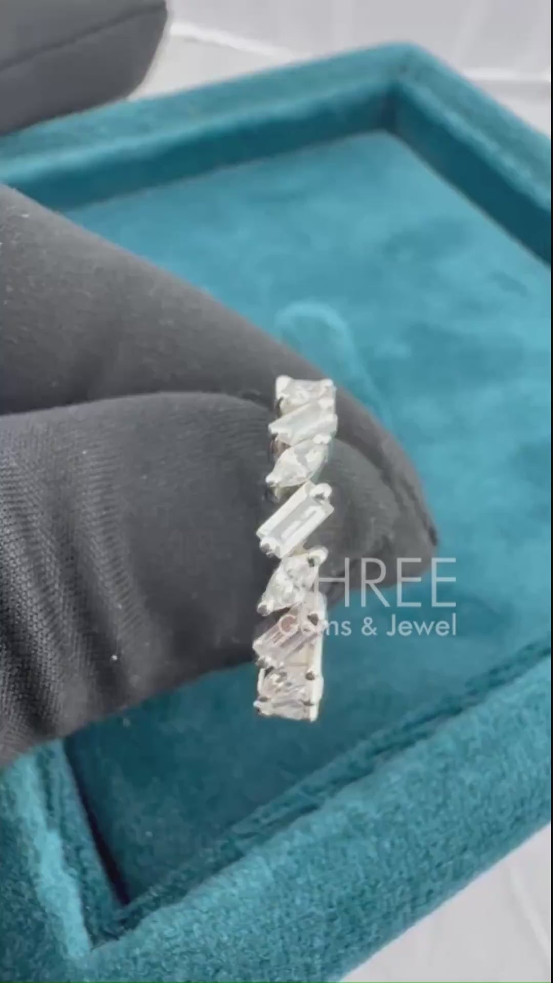 Video of Baguette & Marquise Diamond Eternity Band