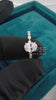 Video of 0.50 Ct Hidden Halo Oval Diamond Engagement Ring for Women